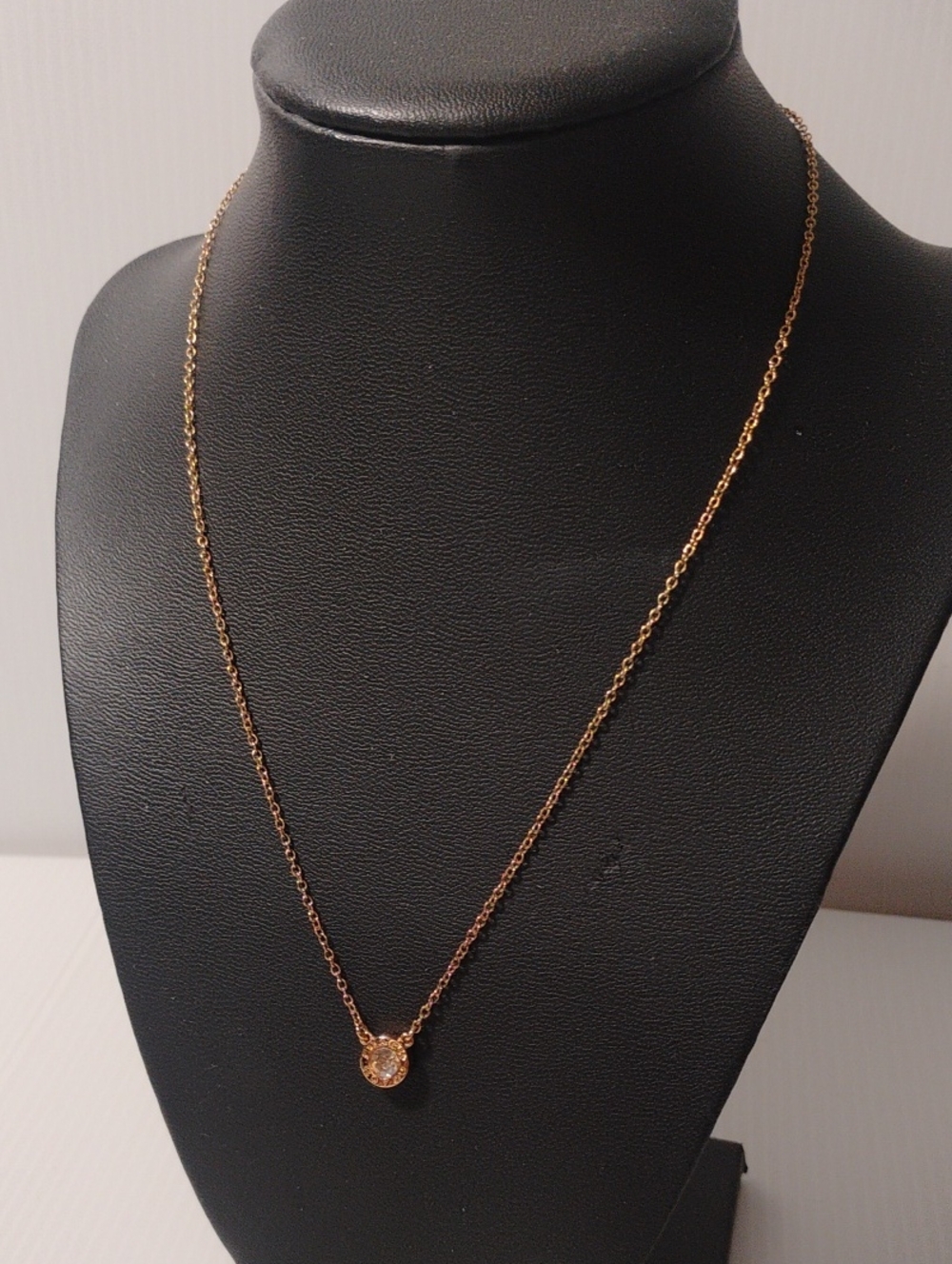 Coach Gold‑Tone Crystal Pendant Necklace – Like New